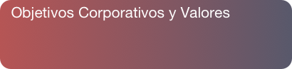 Objetivos Corporativos y Valores